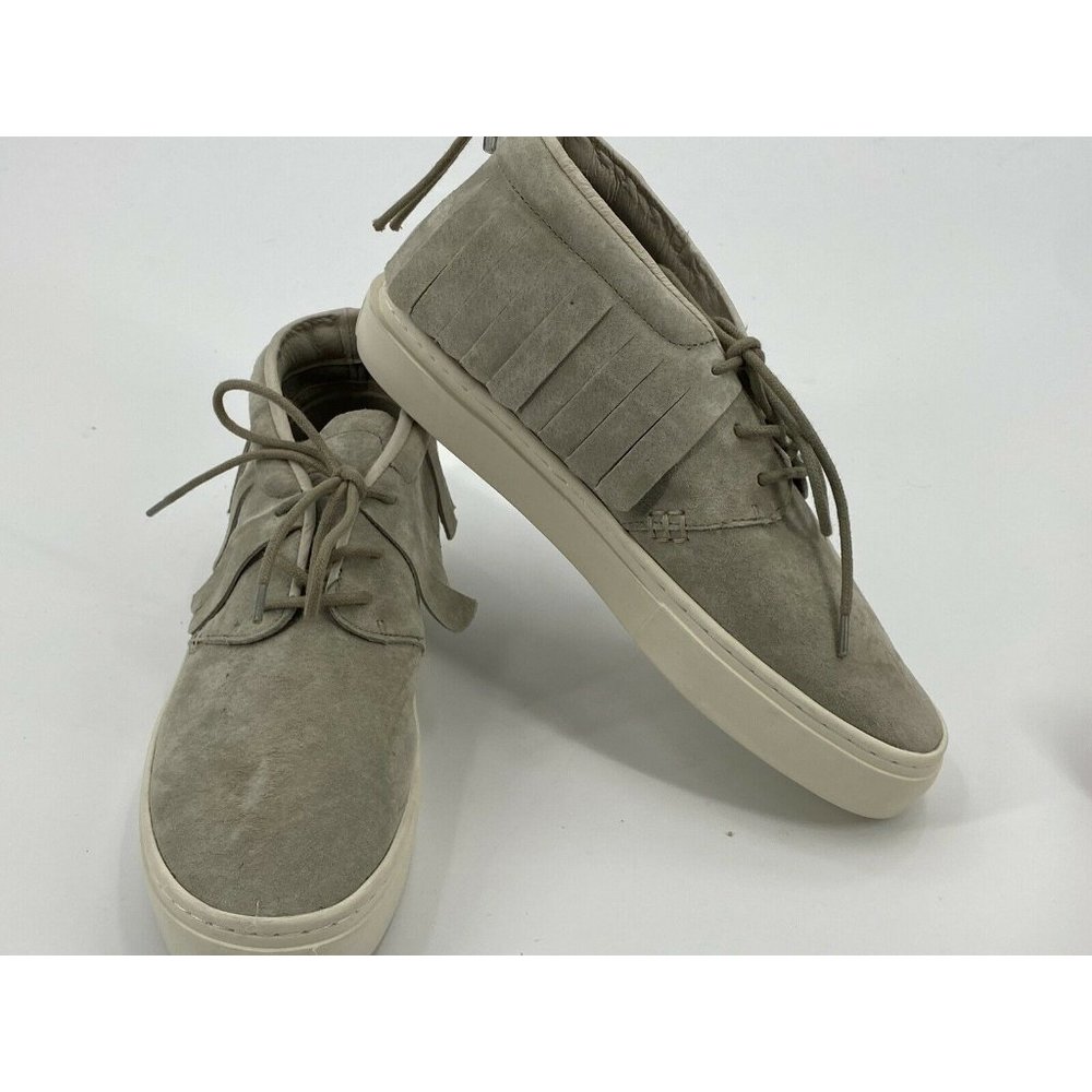 Clear Weather One O One Men's Gray Suede Shoes Lace Up Fringe 9M Rubber Sole